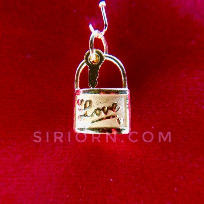 จี้ทองคำแท้ 96.5% ลายกุญแจlove