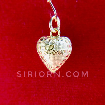 จี้ทองคำแท้ 96.5% ลายหัวใจlove