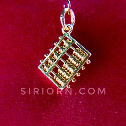 จี้ทองคำแท้ 96.5%  ลายลูกคิด