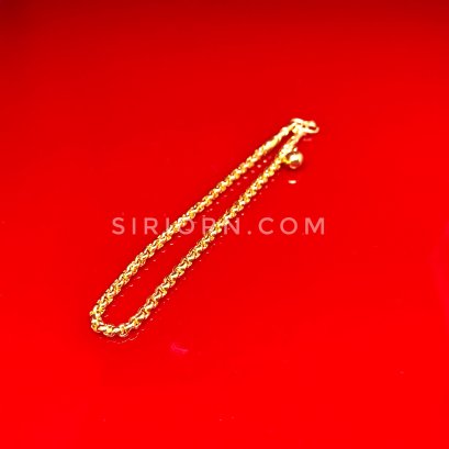 สร้อยข้อมือทองคำแท้ 96.5% ลายผ่าหวายซีดี