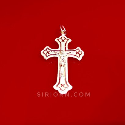 จี้ทองคำแท้ 96.5% ลายกางเขนพระเยซู