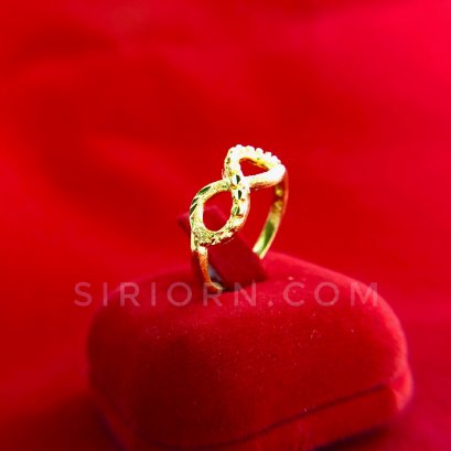 แหวนทองคำแท้ 96.5% ลายInfinityตัดลาย