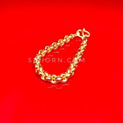 สร้อยข้อมือทองคำแท้ 96.5% ลายผ่าหวาย