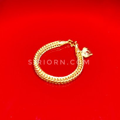 สร้อยข้อมือทองคำแท้ 96.5% ลายสี่เสาโปร่ง