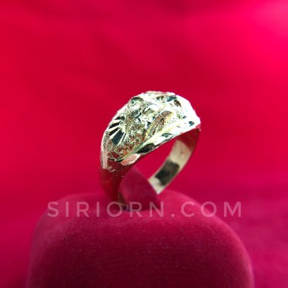 แหวนทองคำแท้ 96.5% ลายหัวโปร่งมังกร