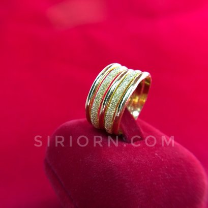 แหวนทองคำแท้ 96.5% ลายแหวนกิ๊ป5วง