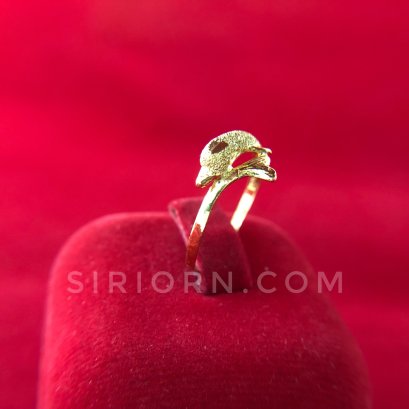 แหวนทองคำแท้ 96.5% ลายปลาโลมา