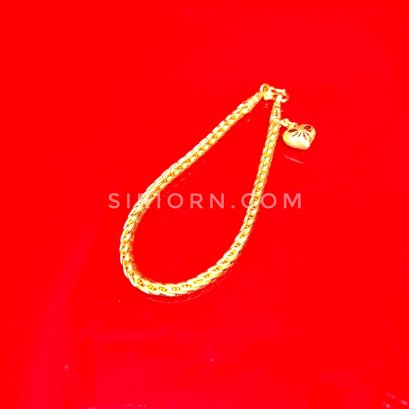 สร้อยข้อมือทองคำแท้ 96.5% ลายกระดูกงูโปร่ง