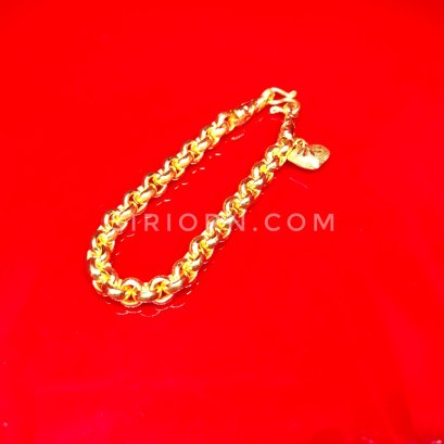 สร้อยข้อมือทองคำแท้ 96.5% ลายผ่าหวายโปร่ง