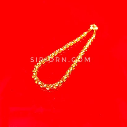 สร้อยข้อมือทองคำแท้ 96.5% ลายผ่าหวาย