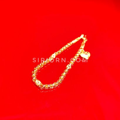 สร้อยข้อมือทองคำแท้ 96.5% ลายซีดีคั่นโอ่ง