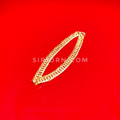 สร้อยข้อมือทองคำแท้ 96.5% ลายบิดยุ่ง