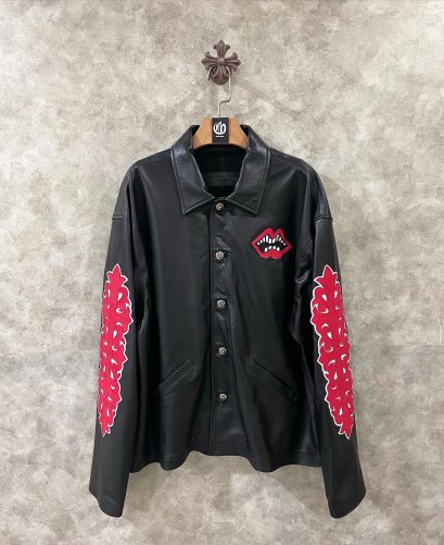 Chrome Hearts Calf Leather Jacket L