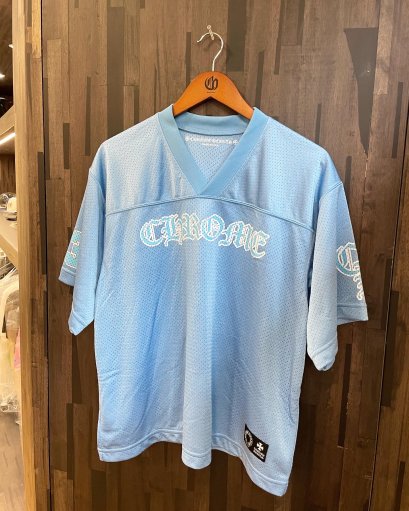 Supreme Monogram Football Jersey Columbia Blue