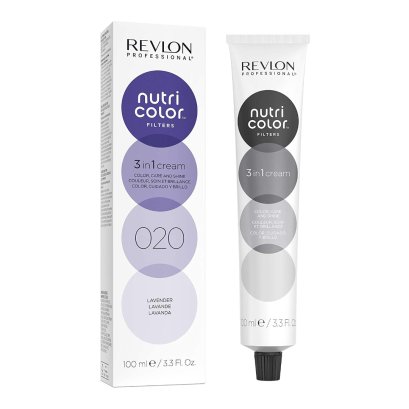 REVLON PROFESSIONAL NUTRI COLOR FILTERS 020  LAVENDER ,100 ML. ทรีทเม้นท์เพิ่มประกายสีผม สีลาเวนเดอร์