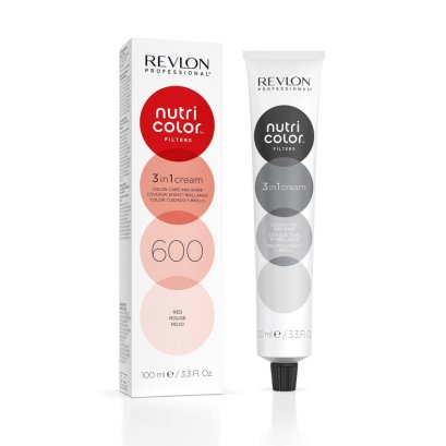 REVLON PROFESSIONAL NUTRI COLOR FILTERS 600 RED  ,100 ML. ทรีทเม้นท์เพิ่มประกายสีผม สีแดง