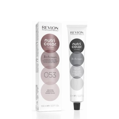 REVLON PROFESSIONAL NUTRI COLOR FILTERS 053 ICED ROSE  ,100 ML. ทรีทเม้นท์เพิ่มประกายสีผม สีกุหลาบเย็น