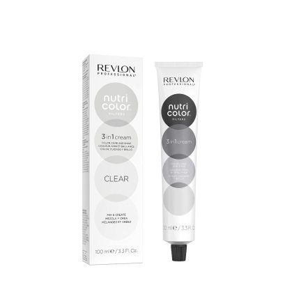 REVLON PROFESSIONAL NUTRI COLOR FILTERS CLEAR ,100 ML. ทรีทเม้นท์เพิ่มประกายสีผม สีใส