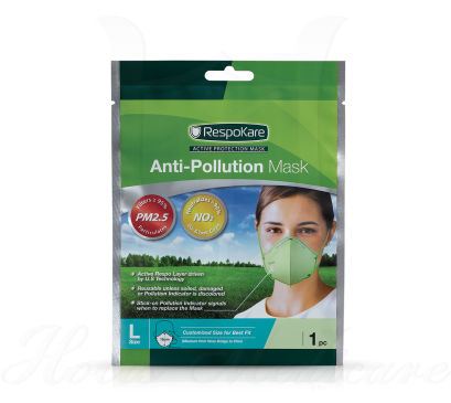 RespoKare Anti-Polution Mask Adult (L size) 1piece/pack