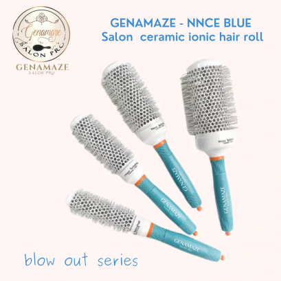Genamaze - NNCE-Blue  ceramic ionic + nano technology hair styling comb SET4 หวีแปรงเซรามิคไนล่อนสำหรับจัดแต่งทร(copy)