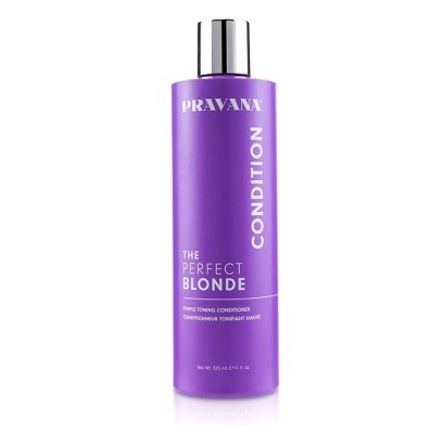 Pravana The perfect blonde conditioner 300ml  ครีมนวดเนื้อสีม่วงช่วยกำจัดเม็ดสีเหลือง คุมโทนหม่นหรือเทาให้อยู่ได้ยาวนาน  ช่วยบำรุงเส้นผมให้อ่อนนุ่ม มีน้ำหนัก เปล่งประกาย