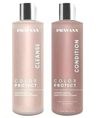 Pravana Color Protect shampoo+conditioner 325ml  แชมพุพร้อมครีมนวดสุตร  ถนอมและปกป้องสีผม