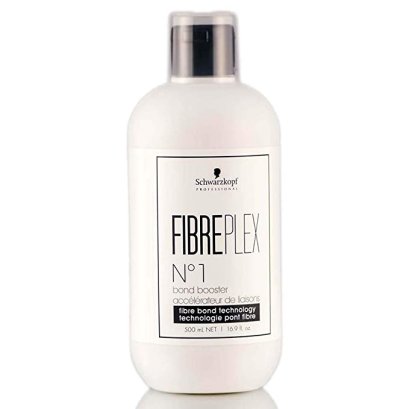 Schwarzkopf Fibreplex No.1 Bond booster 500ml  ทรีตเม้นท์ชนิดน้ำสำหรับใส่ในผงฟอก สีย้อมผม เพื่อเป้นเกราะปกป้องเส้นใยผม  กันผมแห้งเสีย ช่วยเชื่อมพันธะบอนผม ให้ผมแข็งแรง มีความยืดหยุ่น  ช่วยให้งานฟอกหรือทำสี ออกมาสวยด้วยที่ผมไม่แห้งเสีย หรือใช้ผสมกับน้ำเพื่