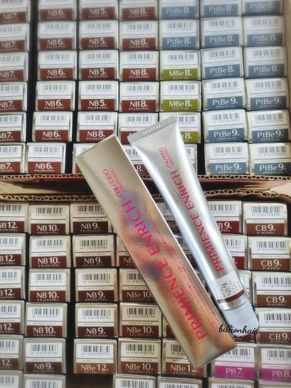 Shiseido Premience enrich 80ml hair color creamพร้อมตัวผสมสี80ml