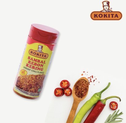 Sambal Rebon Kering Kokita / Shrimp Chili Flakes, 45 gram