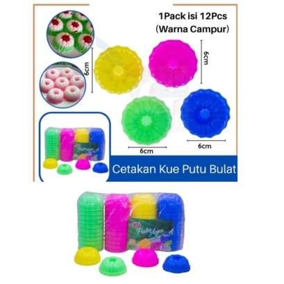 Cetakan Kue Putu Ayu Bulat 12 pc