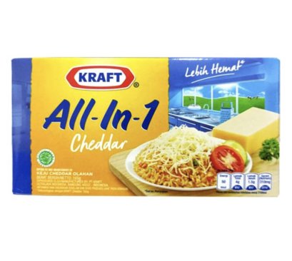 Keju Kraft Cheddar All in One 165 gram