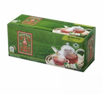 Teh Hijau Celup Cap Botol , 25 Bags