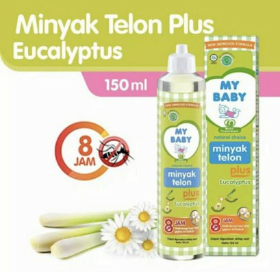 Minyak Telon My Baby plus Eucalyptus 150 ml