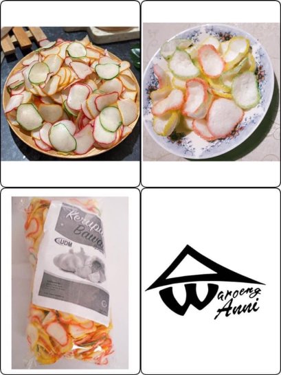 Kerupuk Bawang Pelangi Mentah