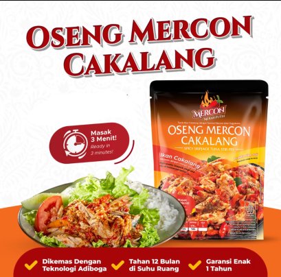 Oseng Mercon Cakalang / Medium Spicy Skipjack Tuna Stir Fry 150 gram