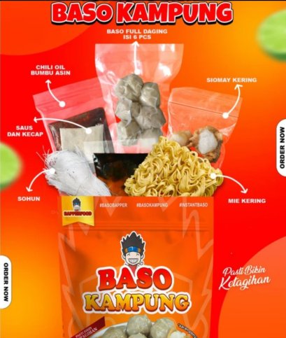 Baso Kampung Bapper 190 gram / Bapper Village Meatballs