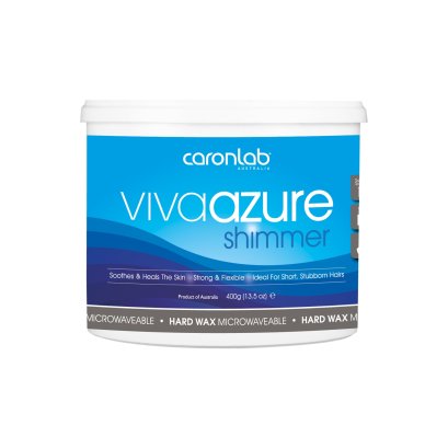 Viva Azure Shimmer Hard Wax 400ml.