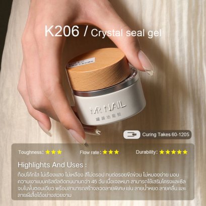 K206 Crystal Gel Top Coat