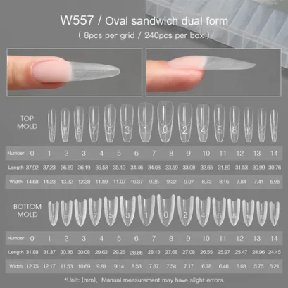 W557 Sandwich Nail Extensions-Dual Forms