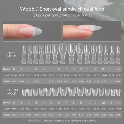 W558 Sandwich Nail Extensions-Dual Forms