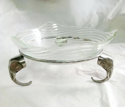 Stainless Steel Leg with Bowl (Glass)