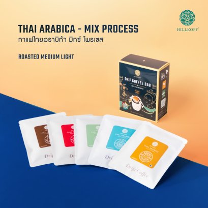 กาแฟดริป อาราบิก้า 100% กาแฟดริป 5 Process Coffee Drip Mixed Process