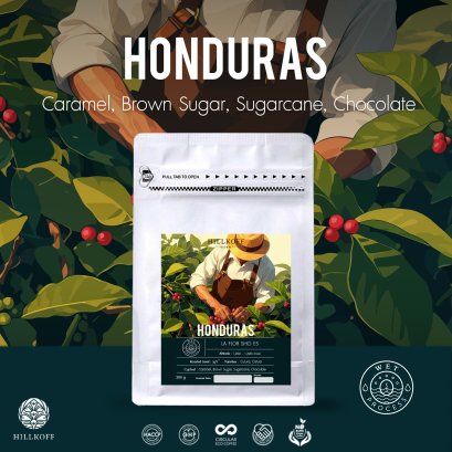 เมล็ดกาแฟคั่ว Honduras Arabica Specialty Roasted เมล็ดกาแฟอราบิก้าสเปเชียลตี้ ฮอนดูรัส