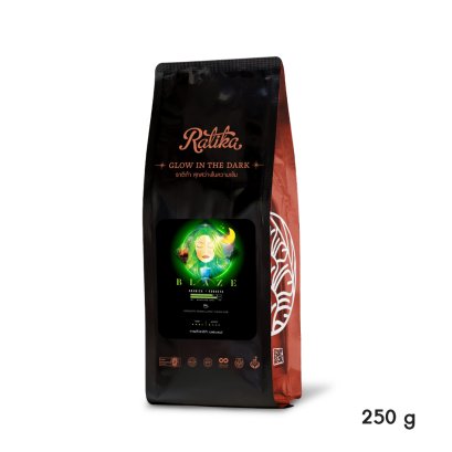 Ratika Coffee Blaze Blend เมล็ดกาแฟคั่วราติก้า สูตร เบลซ  250g.