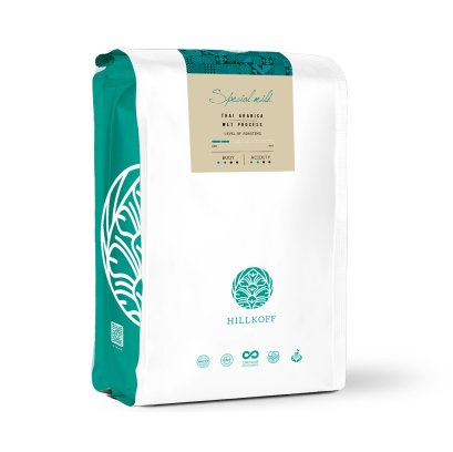 Special Mild เมล็ดกาแฟคั่วอราบิก้าแท้ 100% สูตร สเปเชียลมายด์ตรา ฮิลล์คอฟฟ์ 500g.