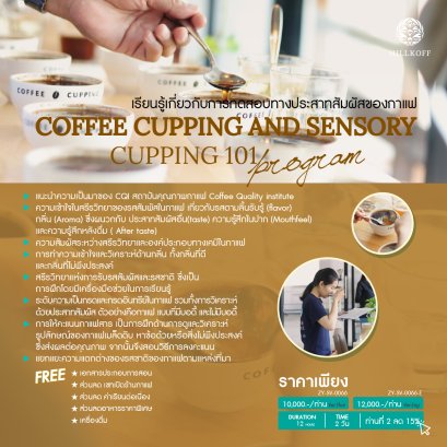 คอร์สเรียน เกี่ยวกับการทดสอบทางประสาทสัมผัสของกาแฟ COFFEE CUPPING AND SENSORY 1 สถานที่: เชียงใหม่
