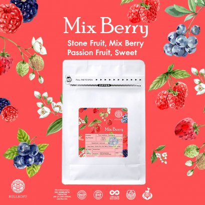 Hillkoff : Mix Berry Arabica Specialty Roasted เมล็ดกาแฟคั่ว กาแฟ อาราบิก้าแท้ 100%