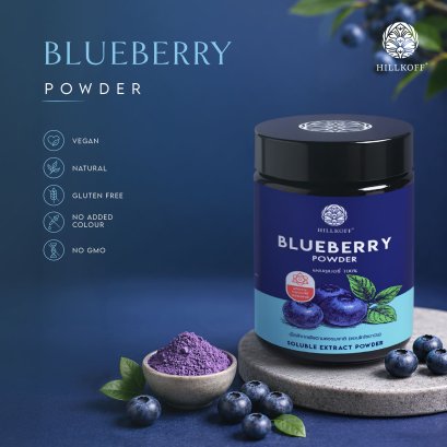 ผงบลูเบอร์รี่ 100% Blueberry Powder ผงผลไม้ ผงผัก เพื่อสุขภาพ ขนาด 100 กรัม