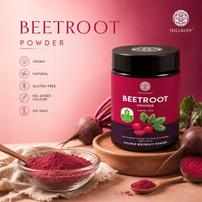ผงบีทรูท Beet Root Powder ผงผัก เพื่อสุขภาพ ขนาด 100 กรัม