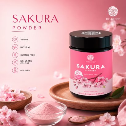 ผงซากุระ 100% Sakura Powder ผงผลไม้ ผงผัก เพื่อสุขภาพ ขนาด 100 กรัม Sakura Cherry Blossom(copy)